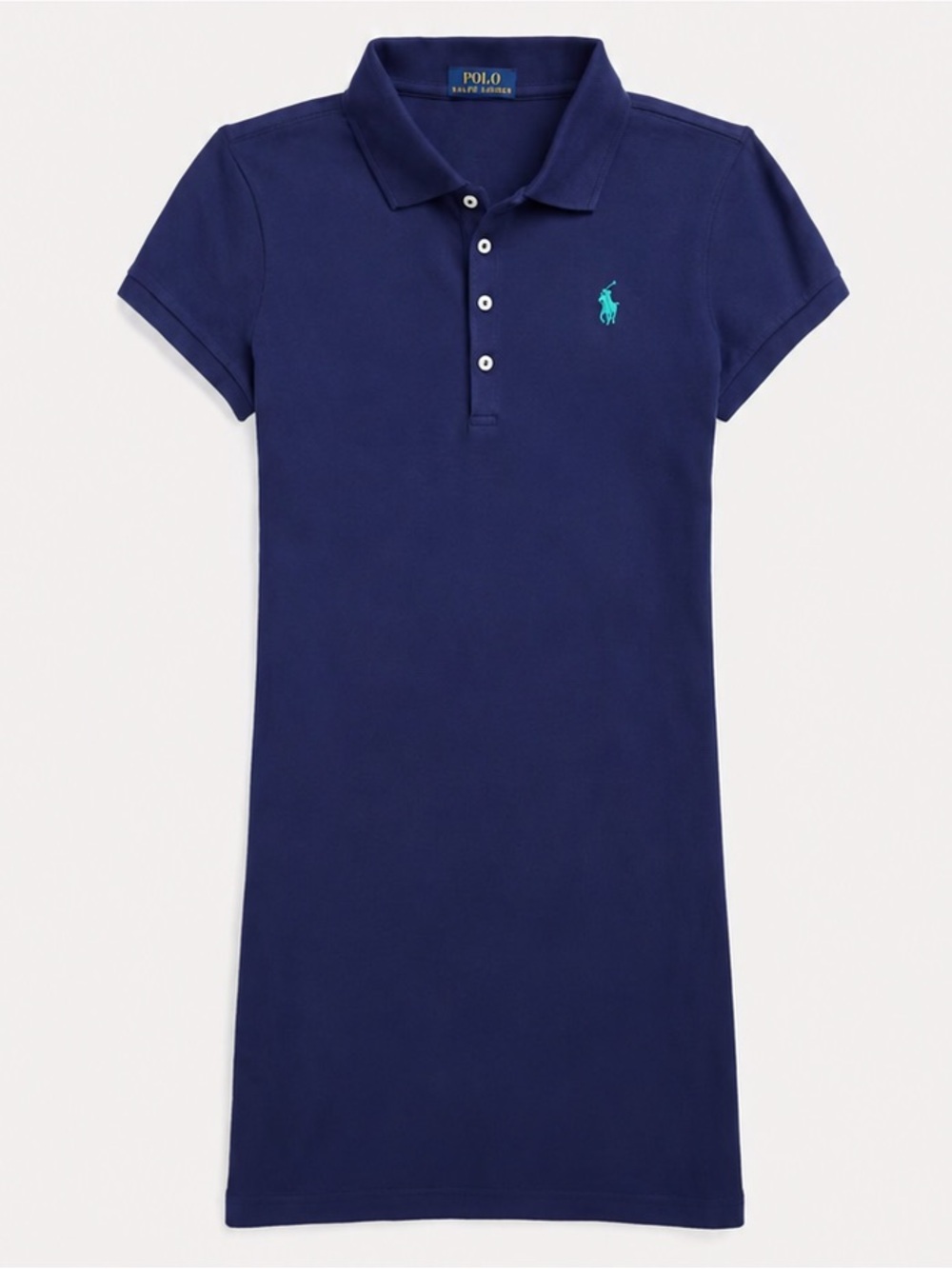 Polo Ralph Lauren • Girls Navy Polo Dress Size M 8-10 Teal Pony Logo